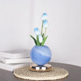 LED Night Light USB Rechargeable Desk Decor Lamp Simulation Bouquet Table Lamp Bedroom Bedside Atmosphere Light Ornaments