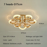 Modern Light Luxury Circle Ring Led Ceiling Lamp Acrylic Luster Living Room Lights Lighting Home Decor Bedroom Lamps Fixtures