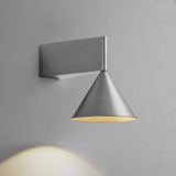 Italian Designer's Minimalist Aluminum Bedside Wall Lamp Corridor Staircase Background Wall Conical Geometric Warm Wall Lamp