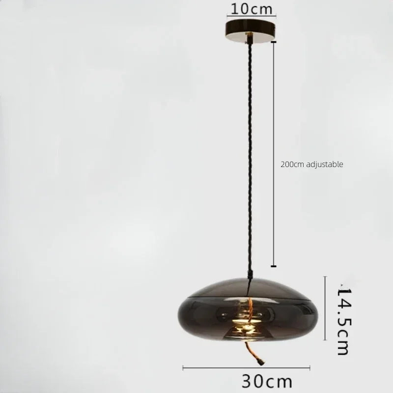 Nordic Designer Glass Pendant Lamp - Postmodern Luxury Single Head Light