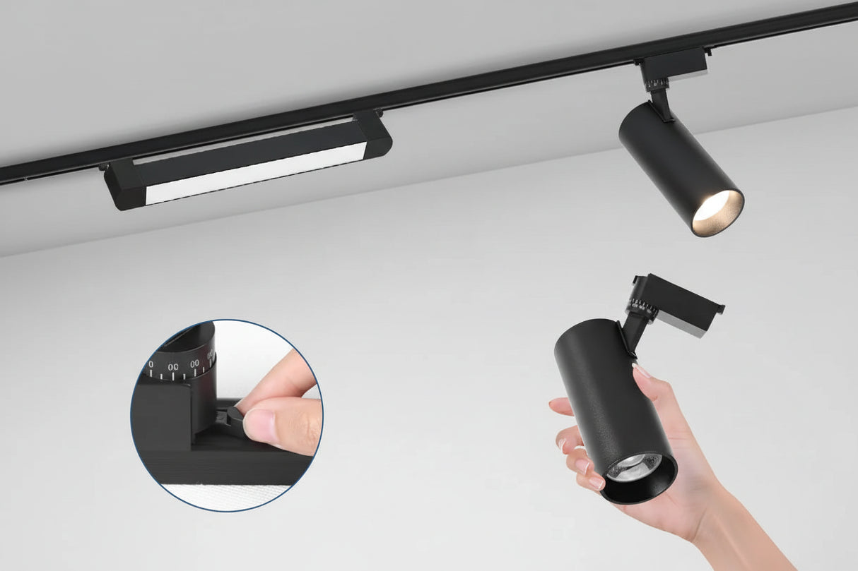 Full Set LED Track Lighting System - COB Ceiling Spotlights for Kitchen & Living Room