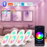 10/15W Tuya LED Downlight Bluetooth LED Smart Ceiling Light Motion Sensor 85-265V Dimmable RGB Lamp APP Remote Control SmartLife