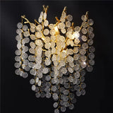 Modern Luxury Crystal LED Wall Lamp - Decorative Sconce Light Fixture for Living Room Background, Bedroom Bedside & Villa Interiors