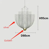 Modern New Indoor Decorative Simple Birdcage Chandelier Mesh Metal Design Living Room Dining Room Light Lobby Mesh Chandeliers