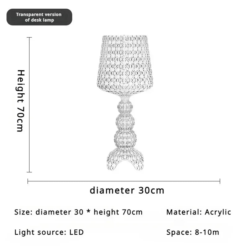 Italian Kartell living room floor lamp designer,artistic decoration,hollowed out internet famous ornament,ins style bedroom lamp