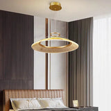 Modern LED Screw Living Room Chandelier Luxury Ring Villa Pendant Lamp Atmosphere Kitchen Island Art Decoration Lighting Fixture