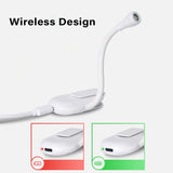 Book LED Reading Light Lamp with Clamp 360°Adjustable Neck 3-Color Temperature Dimming Lamp Mini Book Clip Night Lights