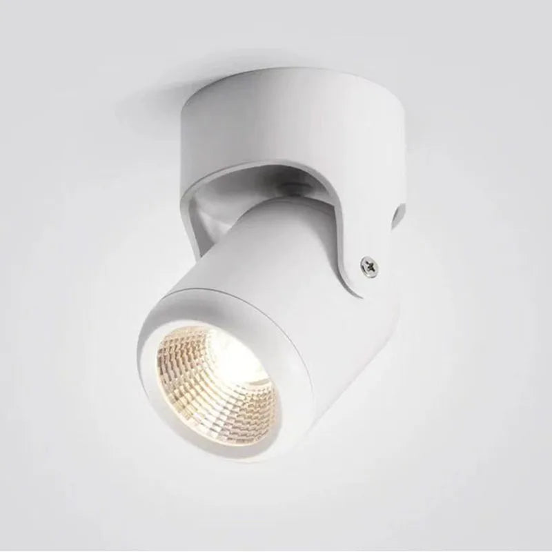 360° rotatable COB spotlight 7W 10W15W 20W Nordic color surface mounted foldable LED downlight ceiling light background lighting
