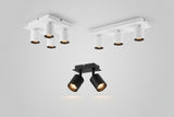 Folding Surface Mount LED Spotlight - No-Drill Anti-Glare Ceiling Downlight