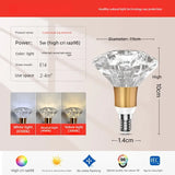 Plug-in Diamond-Cut LED Pendant Light - Modern Acrylic Hanging Lamp for Living Room