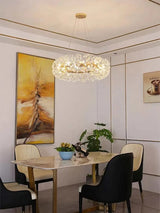 Nordic Crystal Led Ceiling Pendant Lamp Modern Clear Crystal G9 LED Lamp for Dining Room Bedroom House Decor Suspension Lamp