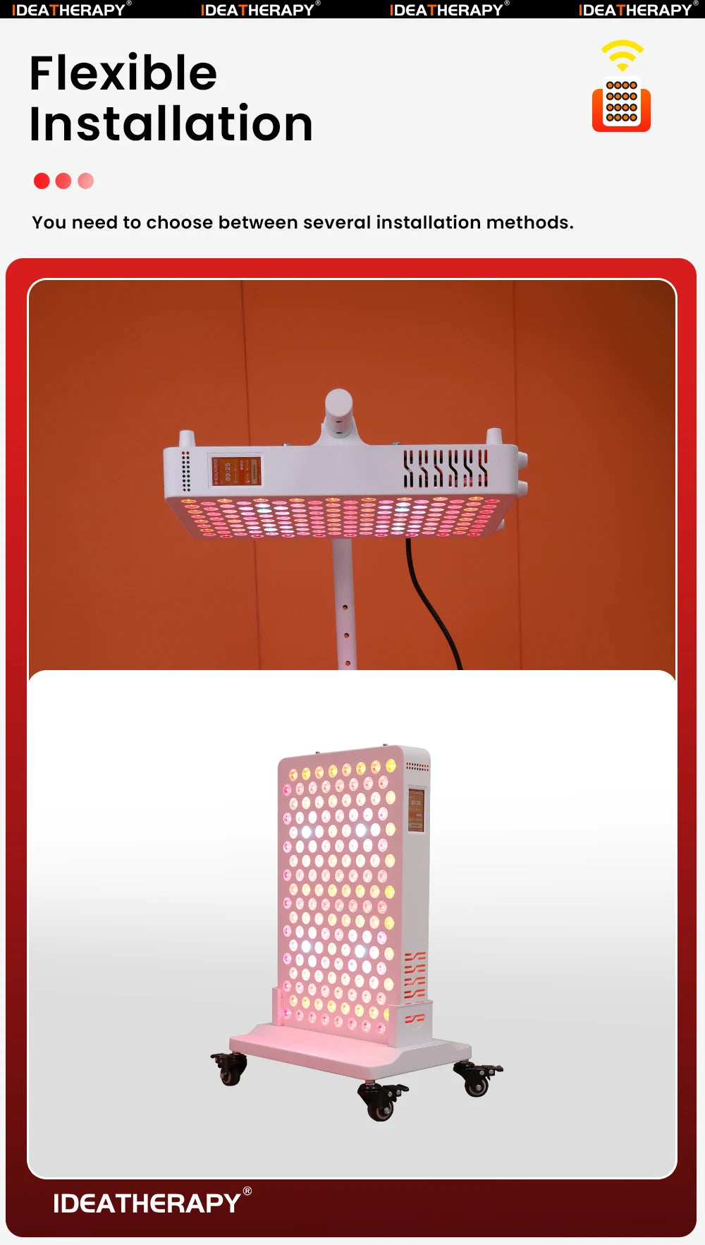 Red Light Therapy RLPRO200MAX Physical Therapy Full Body 480,590,630,660, 670, 810, 830, 850,1060 Red Light Therapy Panel