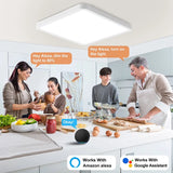 Modern LED Ceiling Light Tuya Smart APP Remote Control  Voice Control Alexa Dimmable Lustre Lights for Living Room Bedroom Light