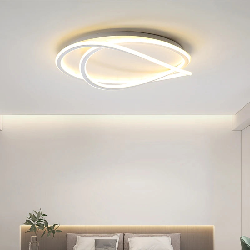 Modern LED Lights White Ceiling Light for Living Room Bedroom Study Lustre Home Decorative Ceiling Lamp Indoor Lighting Fixture