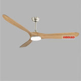 Wooden Blade DC 85V - 260V Motor Decorative Ceiling Fan Ventilator Light Remote Control Free Shipping