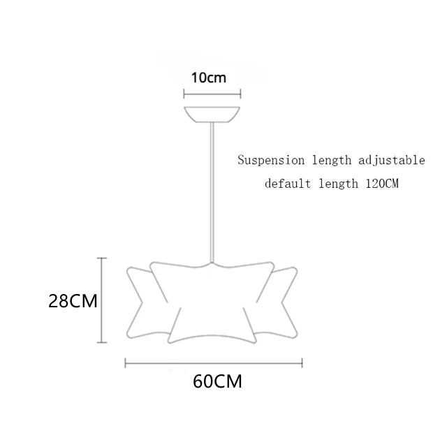 Denmark Designer Silk Pendant Lamp Living Room Hotel Hall Restaurant Hanglamp Home Decoration LED Lighting Factory Direct Sales