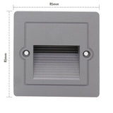 Outdoor Led Stair&Step Light 3W Waterproof Recessed Wall Corner Lamp For Home Landscape Pathway Stairway Garden Yard Footlight