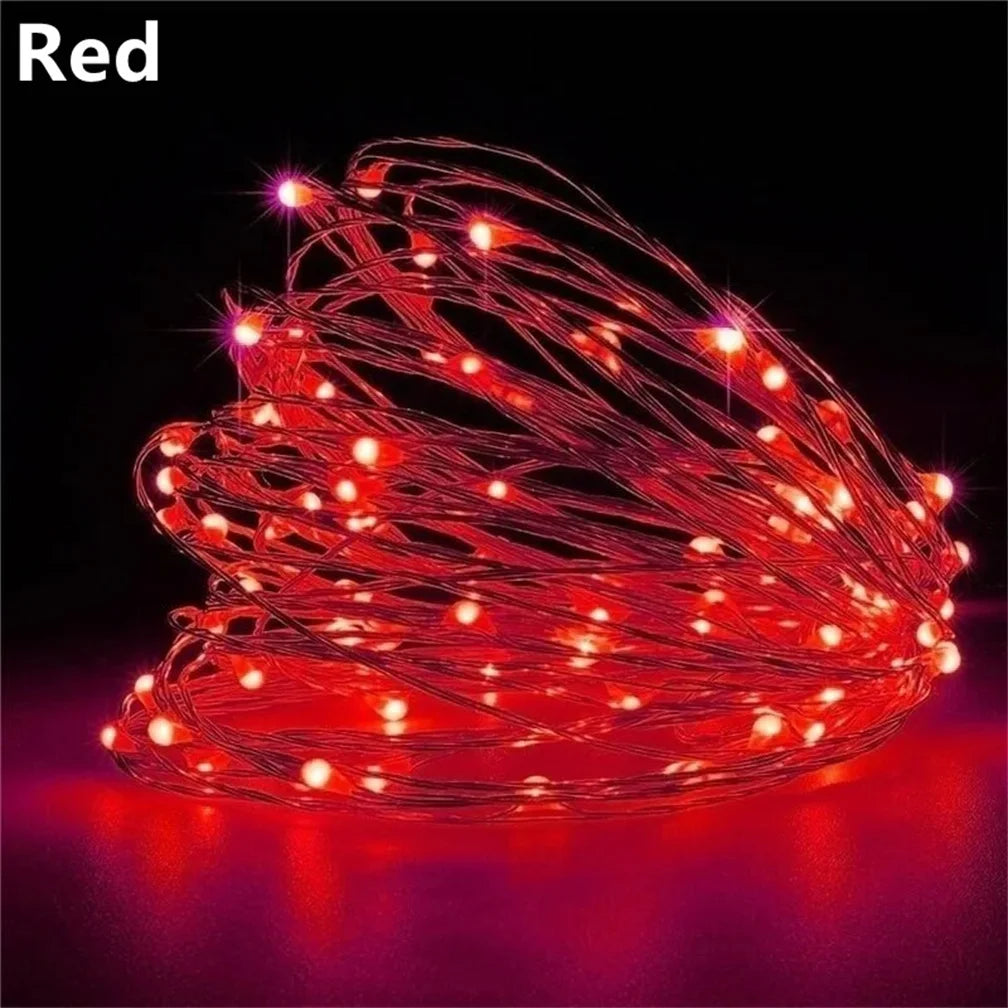 5M LED String Lights Waterproof Led Copper Wire Fairy Lights Battery Operated DIY Wedding Party Christmas Decoration Garland