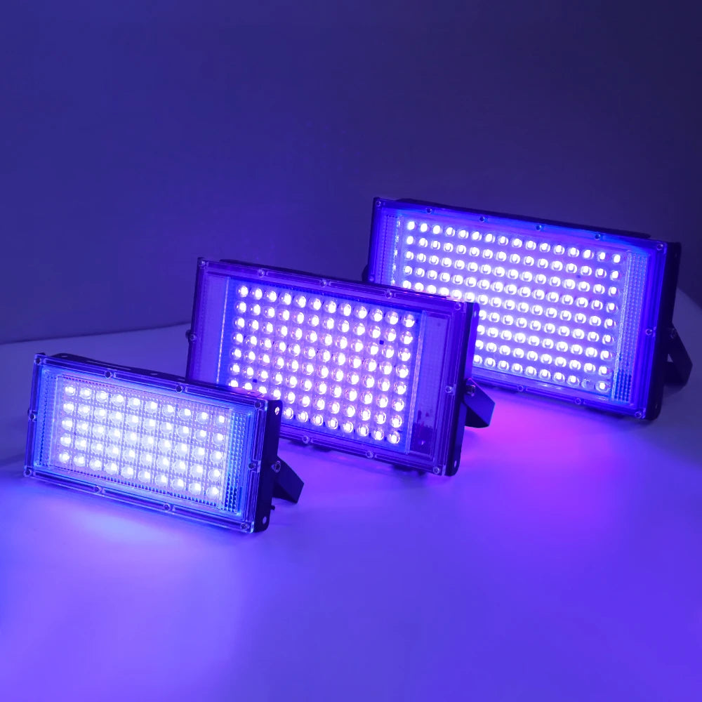 LED Light Adjust Angle Blue Light Floodlight 50/100/150W EU (No) Plug AC220V Outdoor LED Spotlights USB DC5V Party Lighting Lamp