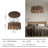 Retro Wooden Hanging Chandelier Light For Dining Living Room Farmhouse Kitchen Table Solid Wood Led Pendant Chandelier Lamp