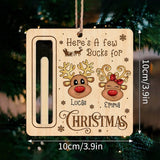 Money Storage Christmas Tree Hanging Ornament Clear Piggy Bank Christmas Decoration 2026 Cash Slot Hanging Pendant Navidad Decor