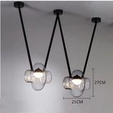 Italy New Designer Luxury Glass LED Pendant Lamp Living Room Bedroom Bar Restaurant Leather Chandelier Interiordecor Lighting