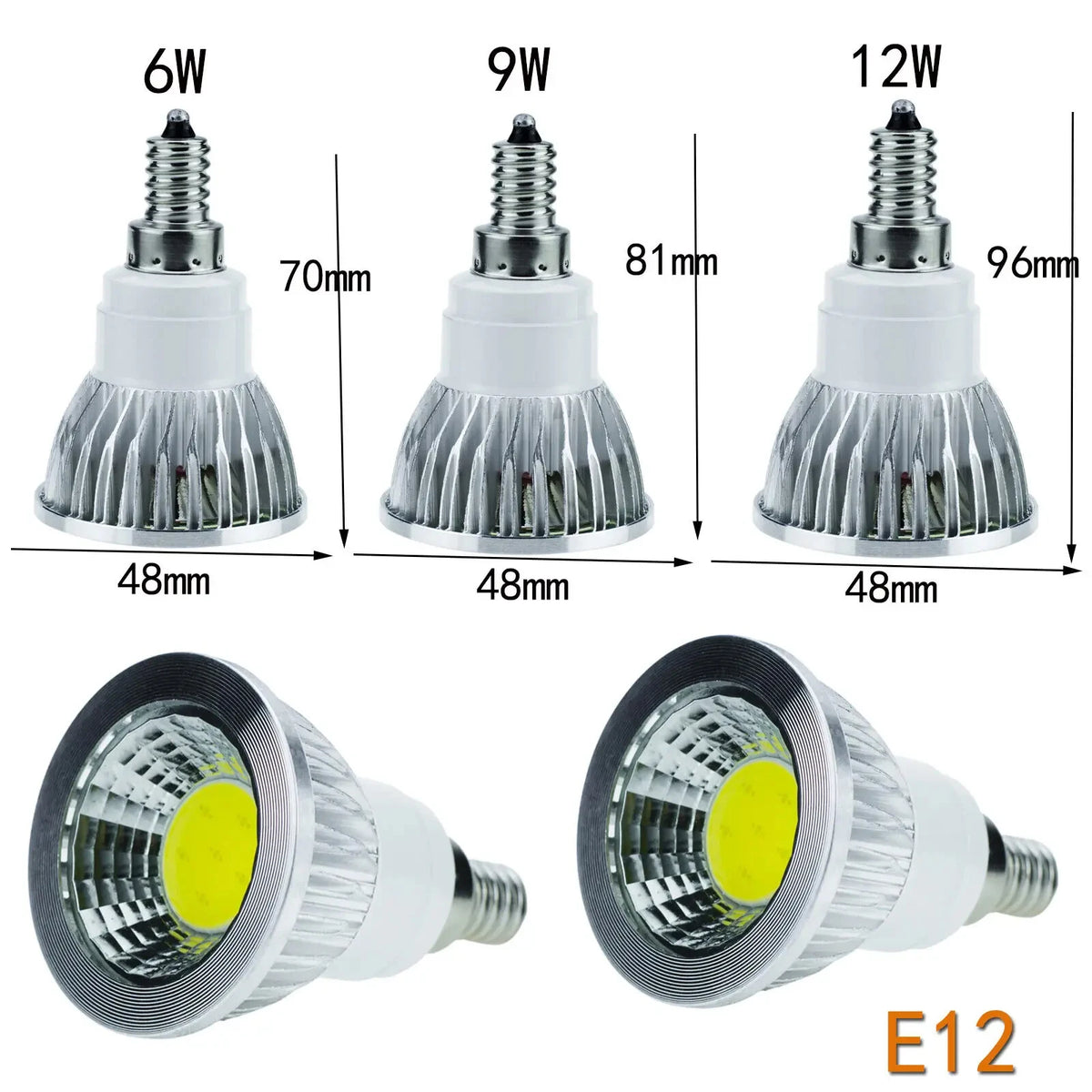 5pcs Dimmable LED spot light GU10 GU5.3 MR16 3000k/4000k/6000k Suitable for Home Office Lighting Replacement 50W Halogen Lamp
