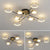 Modern Pendant Light LED Nordic Lamp Gold Black Hanging Chandelier Ceiling Lights Dimming Remote Control Lighting Fixture