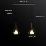 Nordic Glass Bedroom Pendant Light Postmodern Creative Designer Restaurant Bar High-End Room Decors Bedside Minimalist Hang lamps