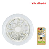 30W Ceiling Fan with Lighting Lamp E27 Converter Base with Remote Control for Bedroom Living Home Silent AC85-265V