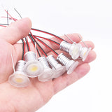 Mini IP65 Waterproof Acrylic LED Spotlight (0.5W / 1W, DC 12V) - Micro Recessed Downlight for Ceiling, Cabinets, Stairs & Display