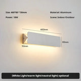Indoor LED Wall Lamp Adjustable Angle Aluminum Alloy Wall Light Home Living Room Bedroom Vanity Mirror Bedside Lights