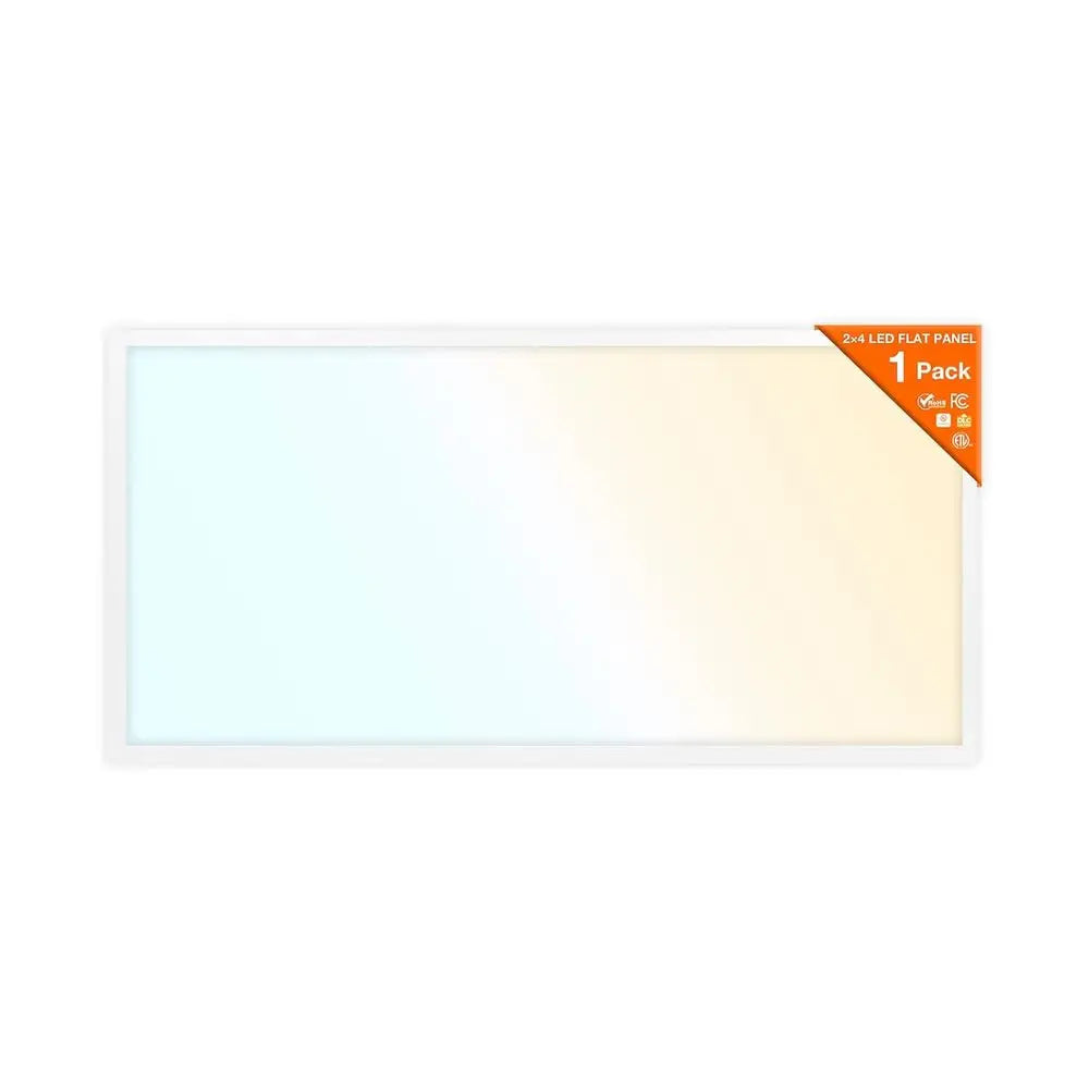 2x4 LED lat Panel Light, Ceiling Light ixture, 30W/35W/45W, Selectable Color 3500K/4000K/5000K, 3300/3850/5000 LMS, Dimmable LED