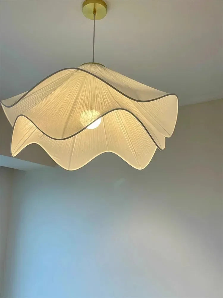 Nordic Flowers Cloth Pendant Lights For Dinging Room Kitchen Chandelier Indoor Lighting Bedroom Atmosphere Hanging Lamp Fixtures