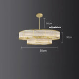 E14 LED Retro American Copper Golden Round Linear Pendant Lights.Pendant Light Suspension Luminaire Lampen For Dinning Room