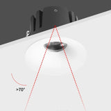 Curved Anti-Glare LED Recessed Downlight - 9W / 12W Dimmable Ceiling Spot