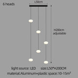 Modern Led staircase chandelier living room hanging light designer Villa duplex building  oval string attic pendant lighting