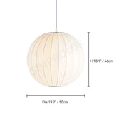 Wabi-sabi Silk LED Pendant Lamp Denmark Designer Hanging Light Living Room Hotel Restaurant Factory Direct High-End Home Decor