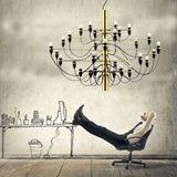 Modern Ceiling Chandelier Lamp Replica Home Decoration Led Pendant Light Fixtures Home Kitchen Room Decors Suspension Luminaire