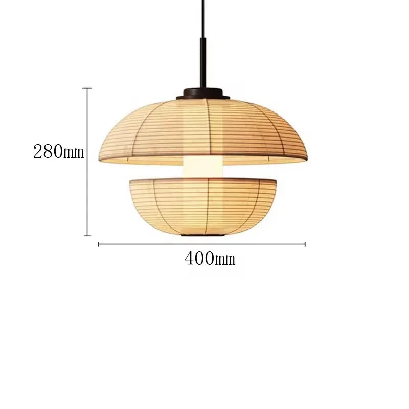 Creative Noguchi Lamp Japanese Pendant Lights Vintage Fabric Lantern Wabi Sabi Lights For Living Room Home Dining Room Lighting