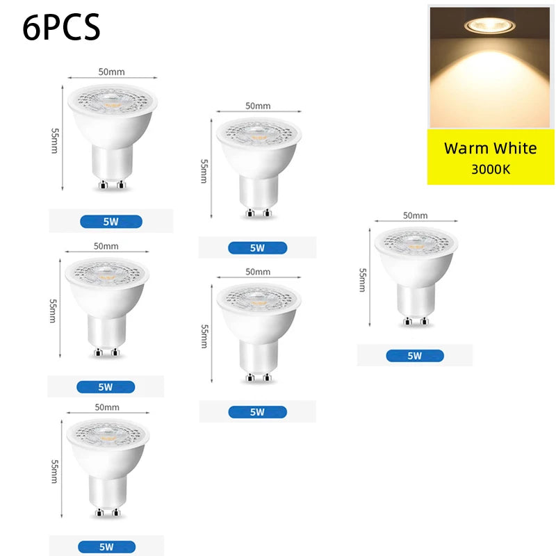 GU10 Track Light LED Interior Decoration Smart home Hallway Shop Rail Ceiling Lamp Fixture Replaceable Bulbs Led Spotlights Set