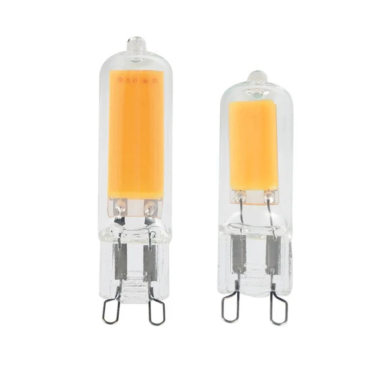 10-Pack Super Bright G9 LED Bulbs - 7W-15W High-Lumen Glass Lamps for Chandeliers