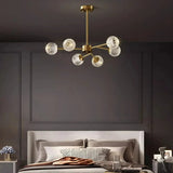 2026 for Nordic LED crystal spherical ceiling chandelier for dining living room bedroom luxury main light simple indoor