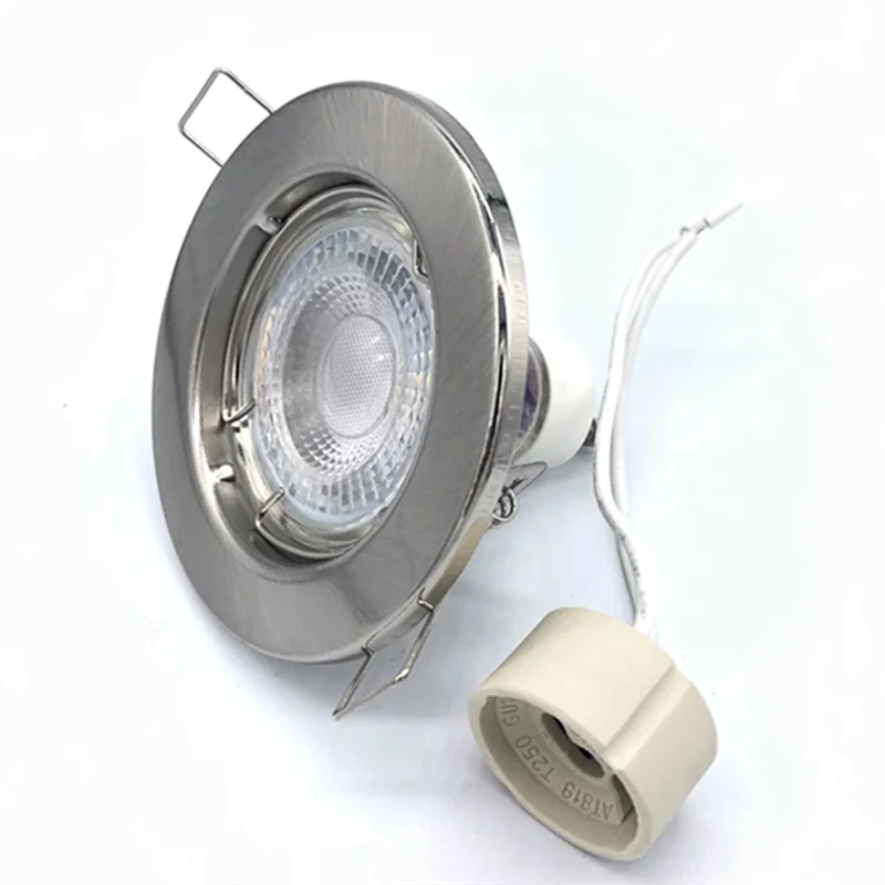MR11 Recessed LED Spotlight Frame - 45mm Cutout Adjustable Ceiling Bulb Holder
