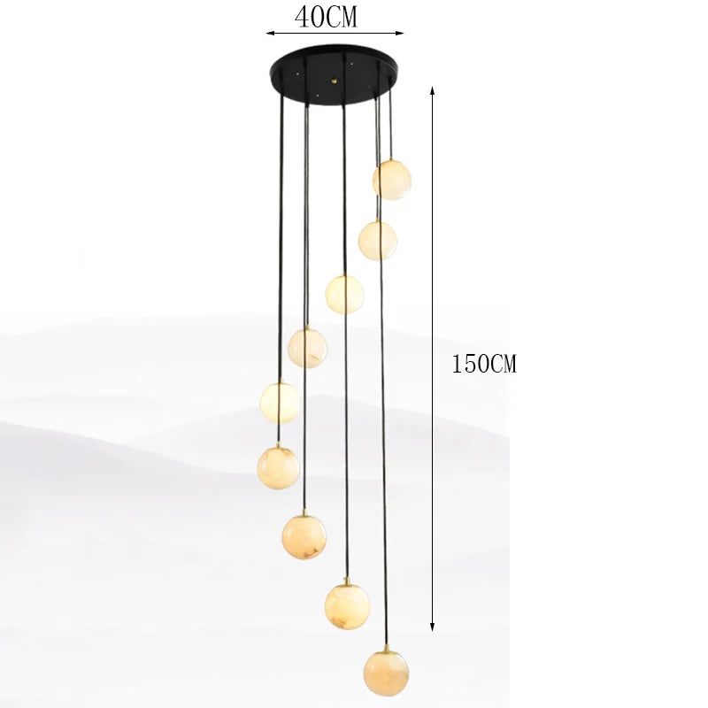Modern Stair chandelier Pendant lights indoor lighting Ceiling lamp hanging light led Chandeliers for living room indoor lightin