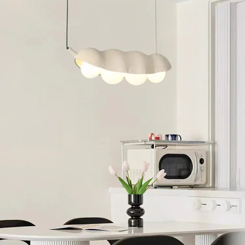 Art Deco LED Wall Lamp Modern Beige Green Pink Resin Hyacinth Bean Living Room Bedroom Aisle Restaurant G9 Bulb Lighting