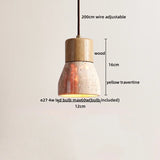 2026 New Cave Stone Pendant Light Bedroom Yellow Travertine LED Chandelier Living Dining Room Modern Hanging Lamp Decor Lighting