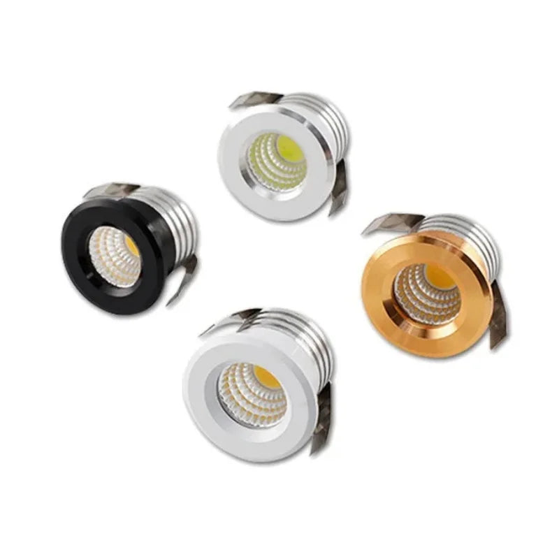 Dimmable embedded Ceiling LED canister light COB Small Spot Light 3W AC90V-265V Driver Included for home showcase cabinet hotel