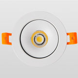 Round Shape 360 Angle Adjustable LED COB Recessed Downlight Black/White 9W 12W 15W LED Ceiling Spot Light Pic Background Focos
