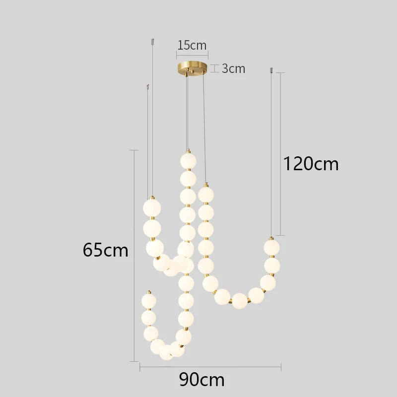 Nordic home decoration, stair chandelier, living room bedroom and dining room Pendant lights, ceiling light, indoor lighting
